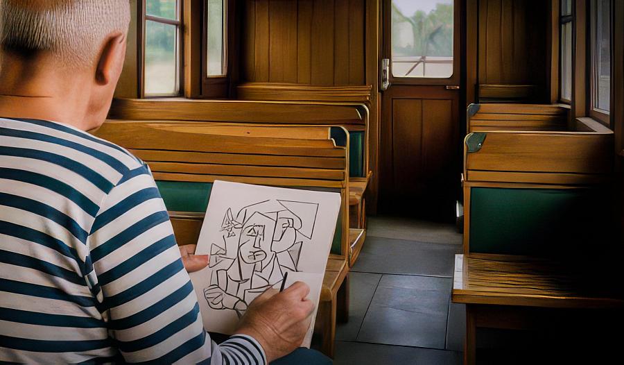 Vlakem za Picassem Praha ↔ Český Krumlov, Jedinečný výlet z Prahy do Českého Krumlova na výstavu Picasso Life