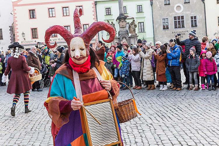 masopustní průvod ZUŠ Český Krumlov